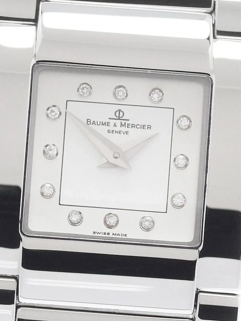Baume & Mercier catwalk MV045219 12P diamond Silver Dial Quartz Ladies_958059